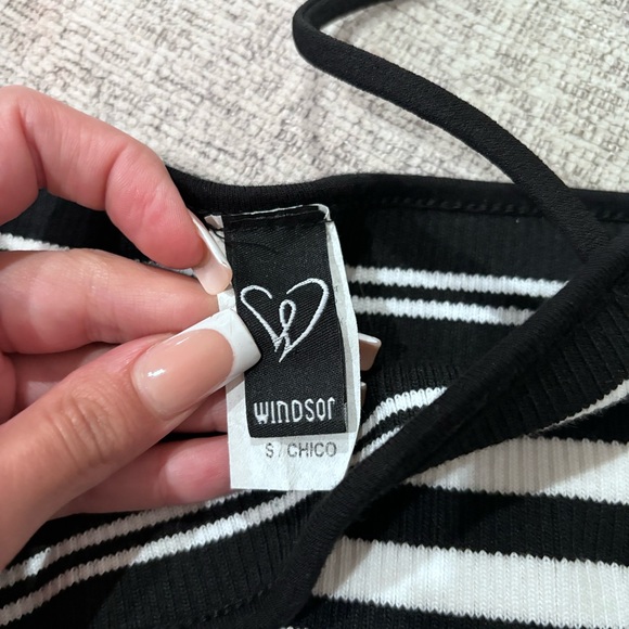 Striped strap crop top! - Picture 3 of 5